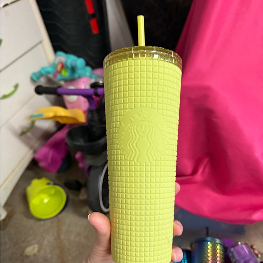Starbucks Chartreuse Textured Tumbler